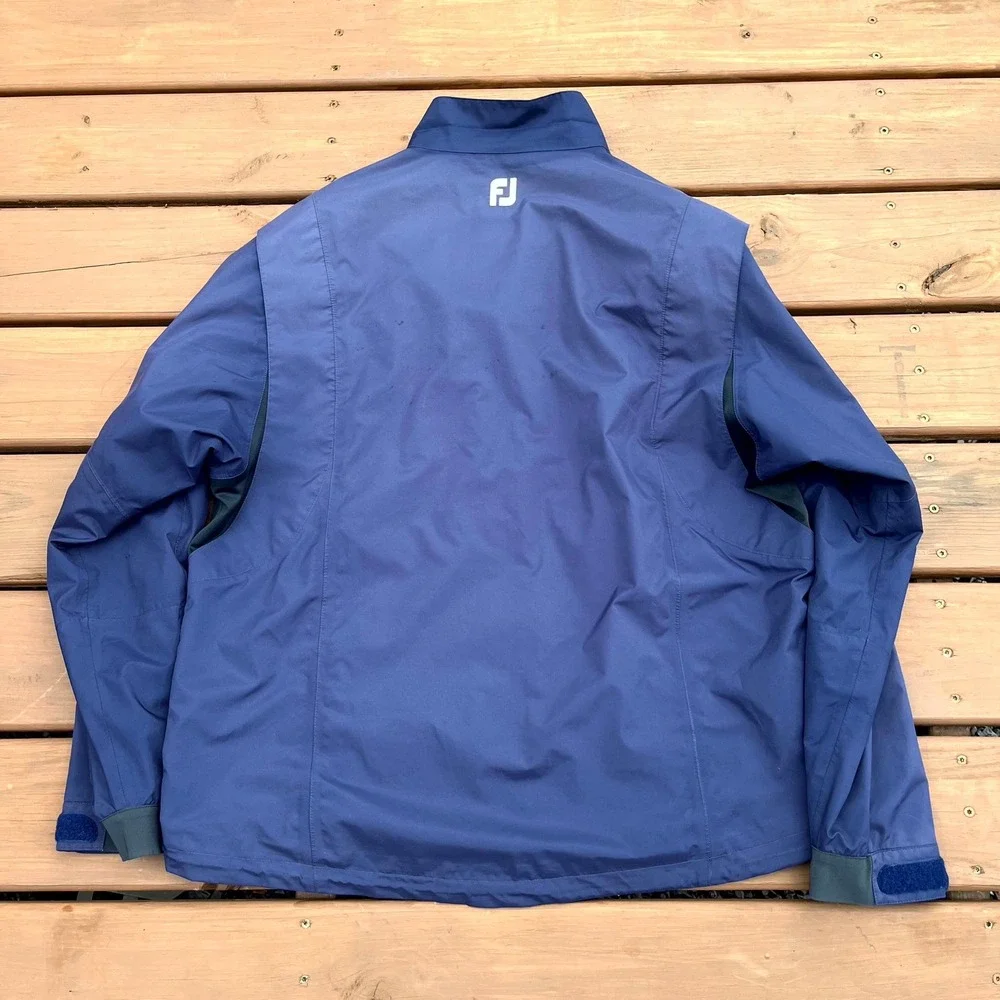 FootJoy DryJoys Golf Jacket Navy Blue Full Zip Performance Mens XL